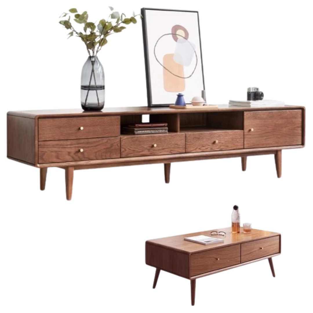 out of stock 79x15.7x17.7 inch/ 200x40x45сm/ walnut color/ TV cabinet + 1.2 meter coffee table