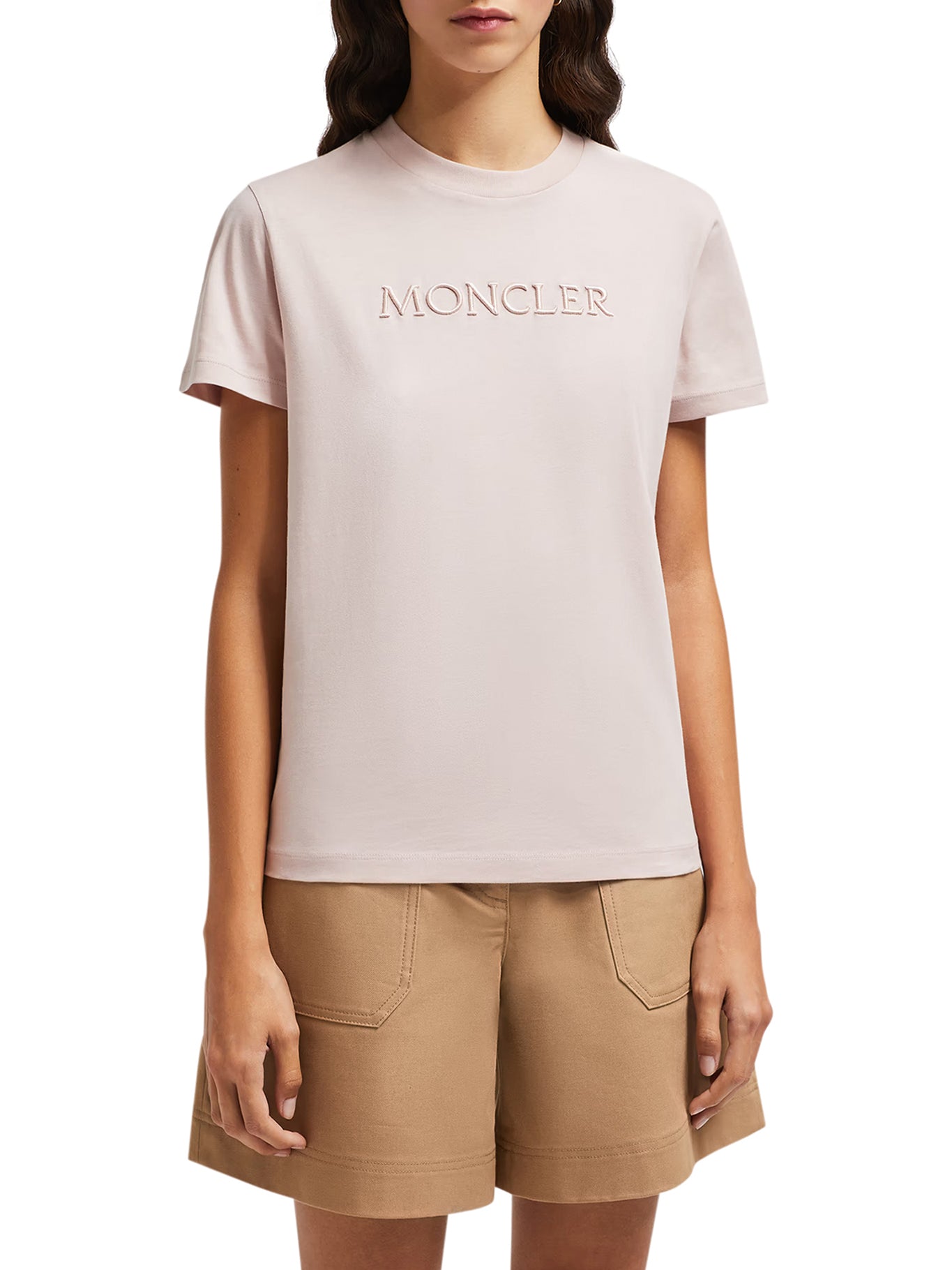 Embroidered Tonal Logo Cotton T-Shirt for Men & Women - Comfortable Casual Wear for Everyday Outfits