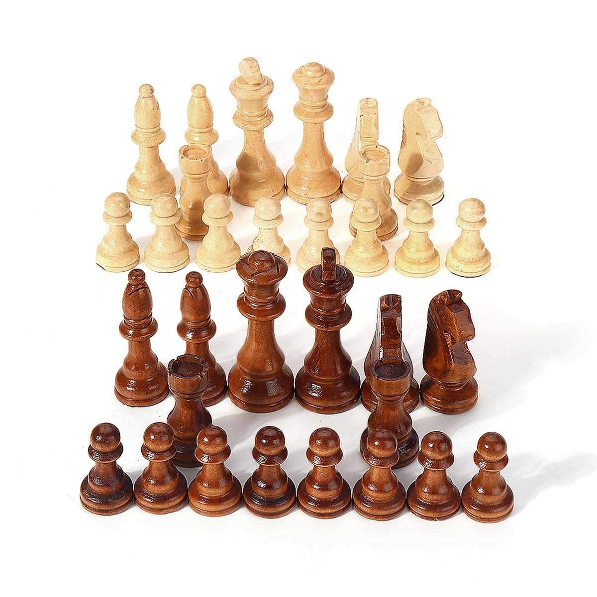 Premium Wooden Chess Set - 32-Piece International Chess Board Game with Storage | Portable & Durable for Home, Office, Travel | Perfect Gift for Chess Lovers & Family Game Nights
