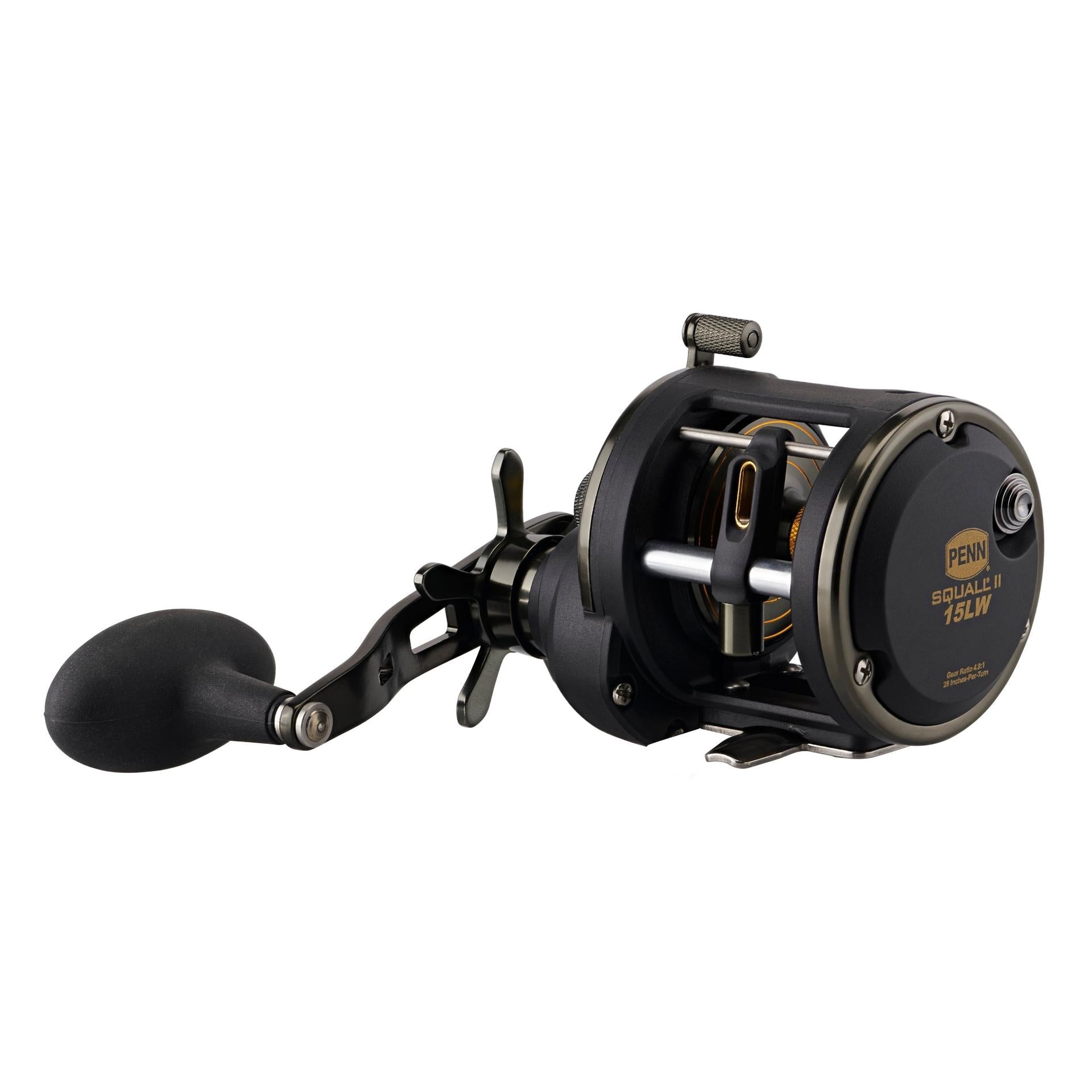 Squall® II Level Wind Conventional Reel - Saltwater & Freshwater Fishing Reel for Casting, Trolling & Bottom Fishing | Durable & Smooth Drag System for Bass, Walleye & Catfish