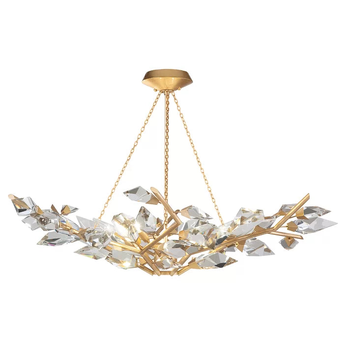 Handcrafted Crystal Chandelier - Elegant Lighting Fixture for Living Room, Dining Room & Bedroom | Perfect for Home Decor, Wedding Venues & Luxury Interior Design