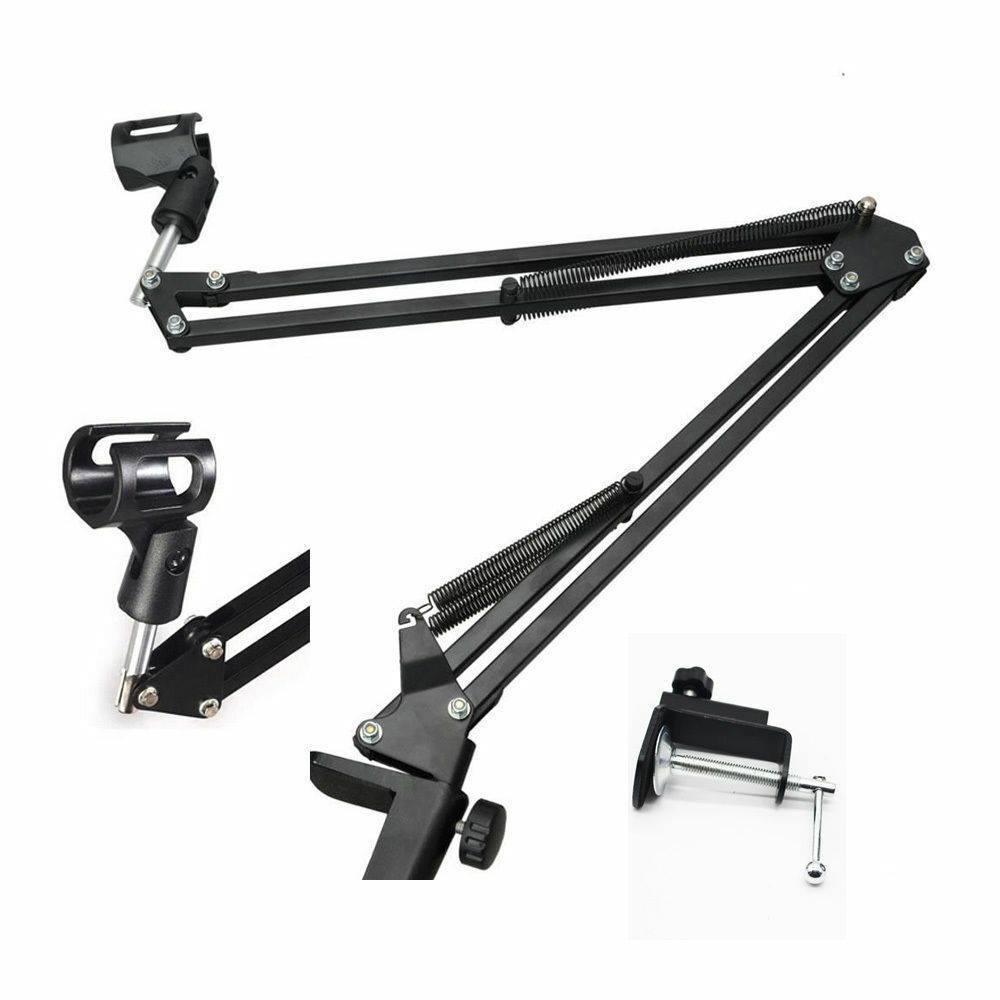 Universal 360° Rotating Suspension Boom Arm Stand - Adjustable Microphone Holder for Podcasting, Streaming & Recording - Perfect for Gaming, YouTube & Home Studio Setup