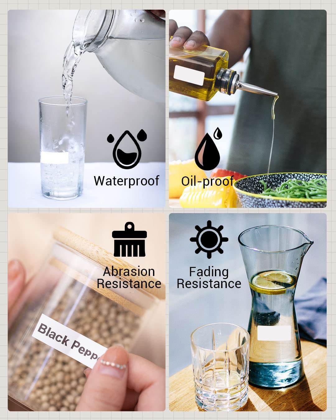 Phomemo D50 Portable Label Maker with 3 Rolls White Adhesive Labels (20mm x 40mm) - Perfect for Home, Office & Warehouse Organization