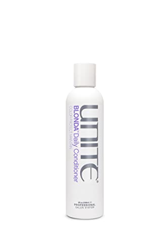 UNITE Hair Blonda Conditioner for Blonde & Highlighted Hair - 8 Fl Oz Purple Toning Treatment to Neutralize Brassiness & Brighten Color - Perfect for Daily Use & Salon-Quality Results at Home