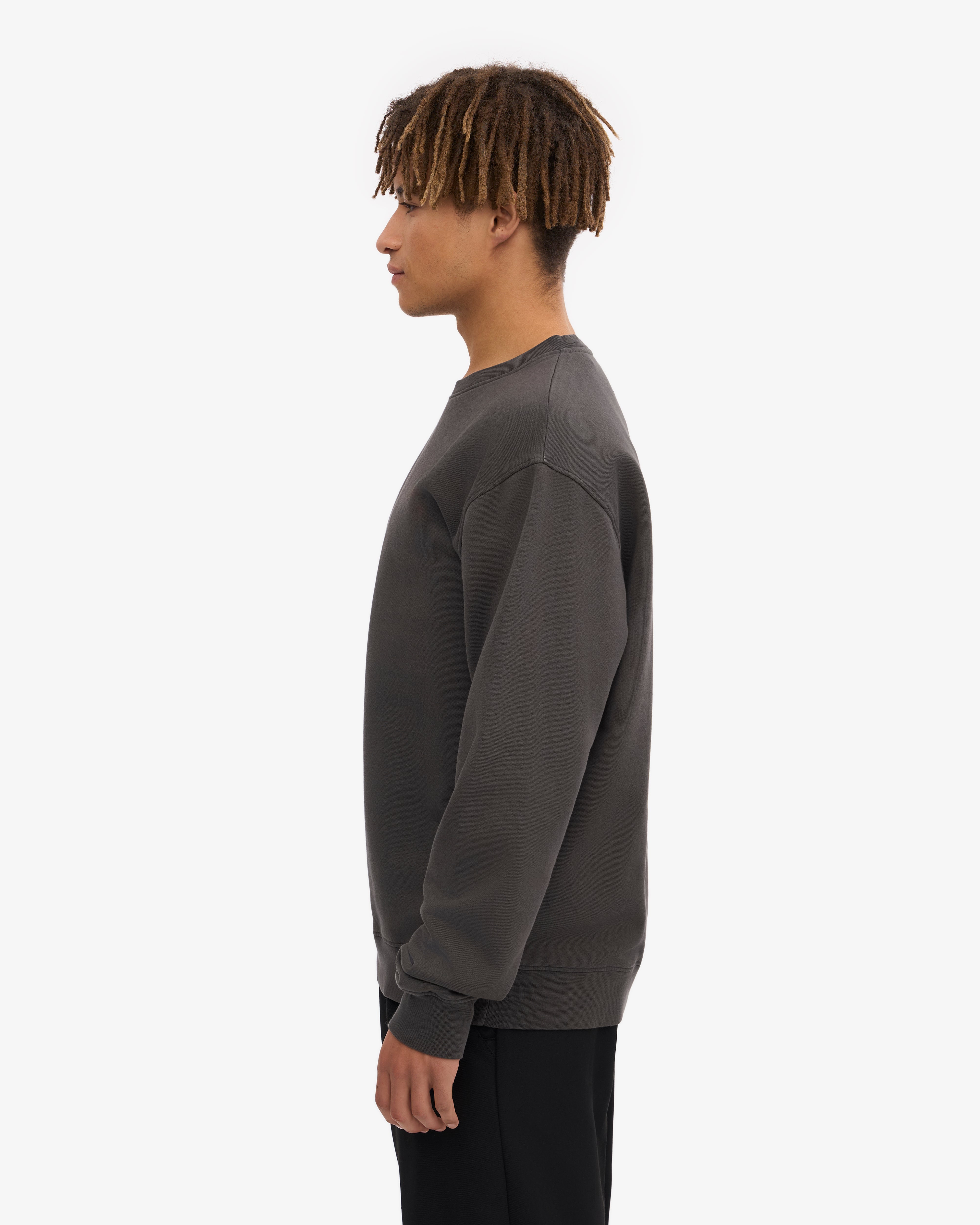 Classic Organic Cotton Crew Neck T-Shirt for Men - Soft & Comfortable Lava Grey - Perfect for Casual Wear, Gym & Everyday Outfits