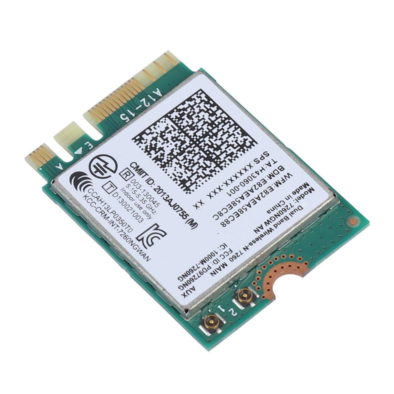 Kuuleyn Intel 7260NGW AN Dual Band 2.4G/5G WiFi Bluetooth 4.0 Wireless Network Card - Replacement for Laptops, Desktop PCs | Fast Wireless Connectivity for Gaming, Streaming & Work