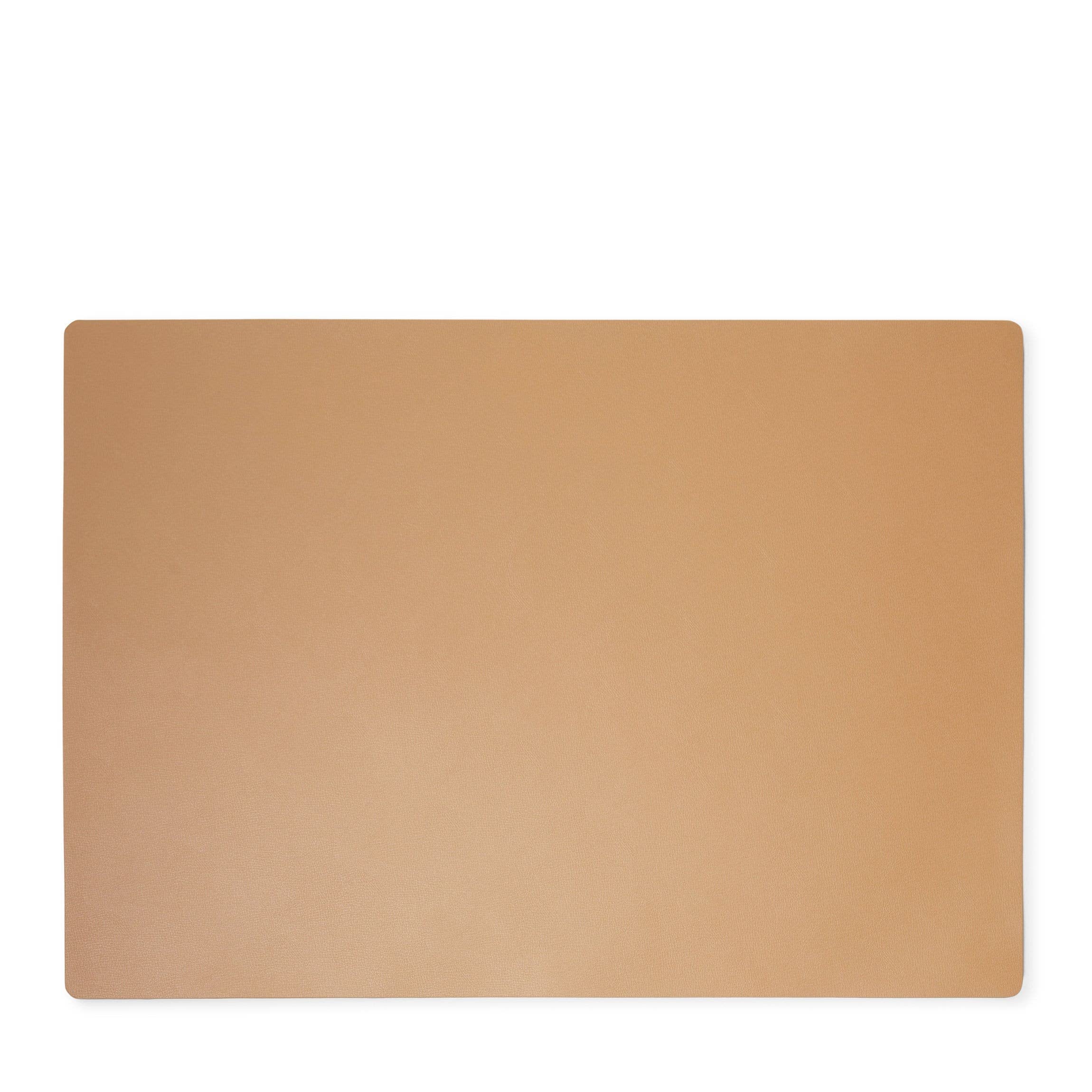 Premium Tan Italian Leather Desk Pad for Laptop & Monitor - Luxurious Leather Workstation Protector for Keyboard & Mouse | Home Office & Workspace Essential