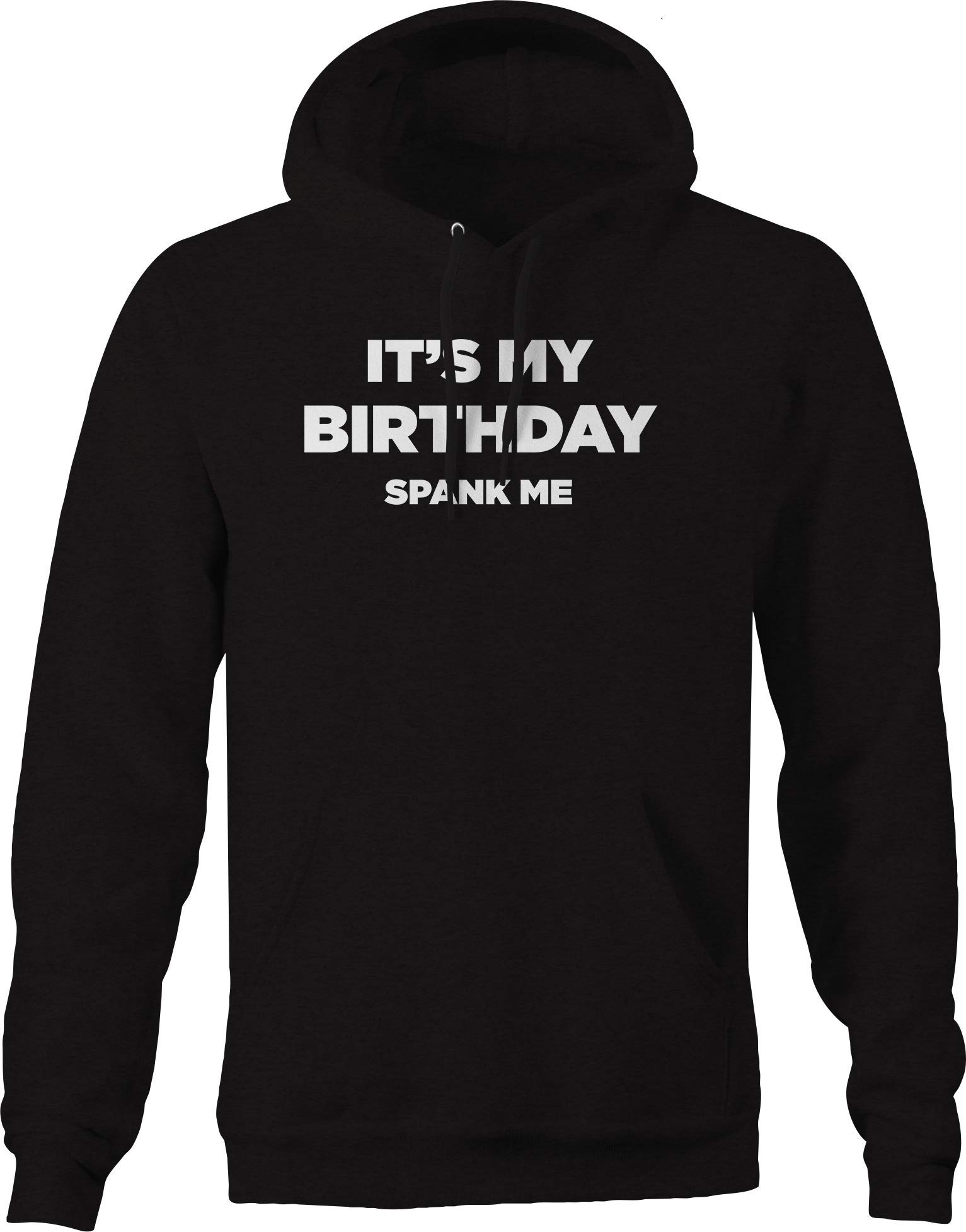 Funny Birthday Spanking Hoodie for Men - Black | Novelty Gift for Birthday Parties & Celebrations