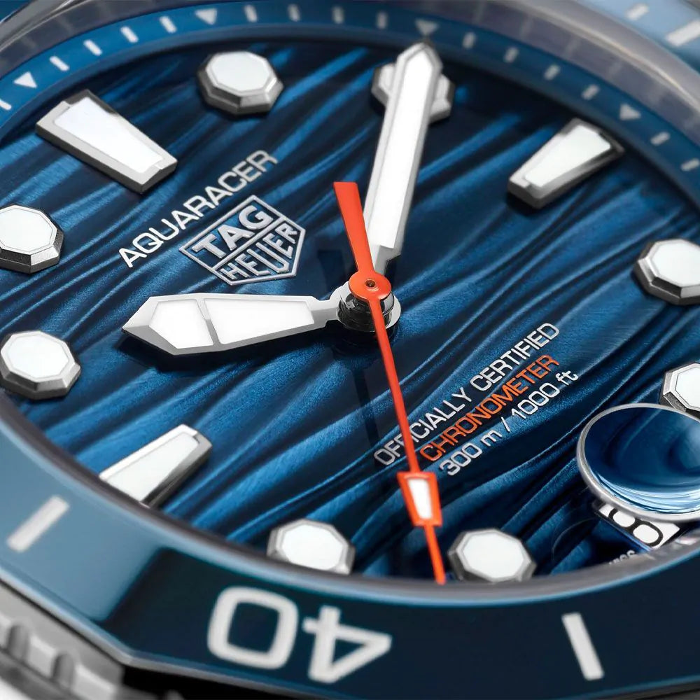 Tag Heuer Aquaracer 42mm Blue Automatic Men's Watch - Luxury Dive Watch for Men, Water Resistant 300M, Swiss Made, Perfect for Swimming, Diving & Everyday Wear