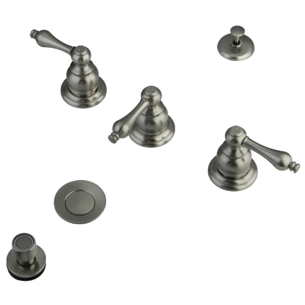 Kingston Brass KB308 Victorian Bidet Faucet with Brass Pop Up - Elegant Bathroom Fixture for Vintage Style Bathrooms | Perfect for Master Baths & Powder Rooms