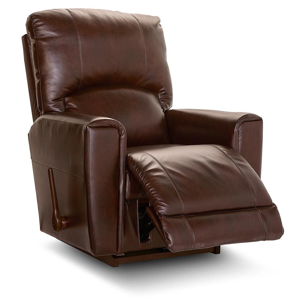 Cassian Recliner 802 10 LB2062 78 - Modern Leather Reclining Chair with Padded Seat & Lumbar Support | Perfect for Living Room, Home Theater & Office Relaxation