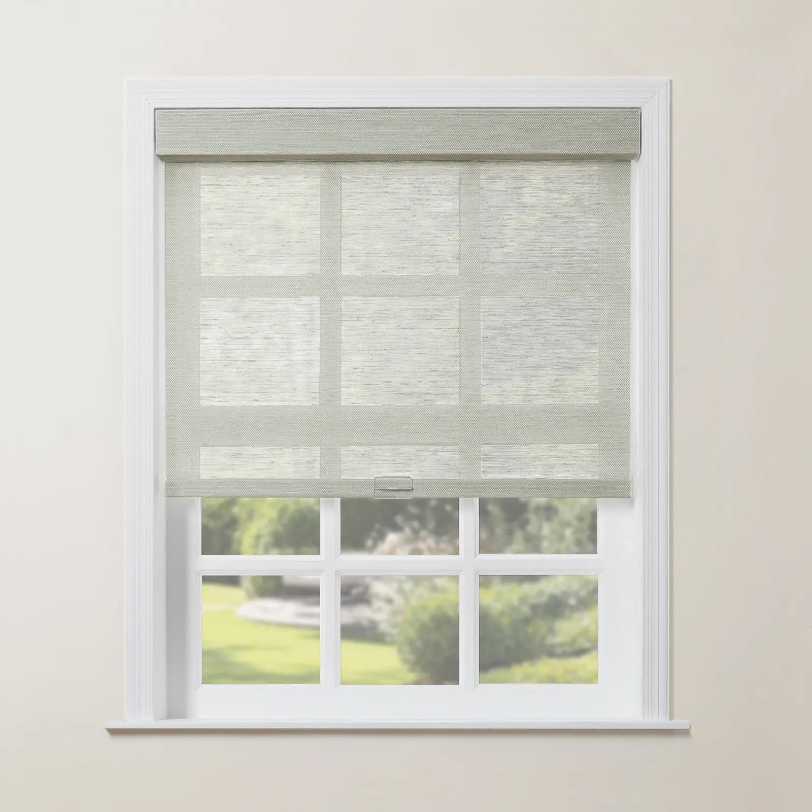 Rae Natural Jute Woven Wood Roller Shades Cordless - Eco-Friendly Window Coverings for Living Room, Bedroom & Home Decor