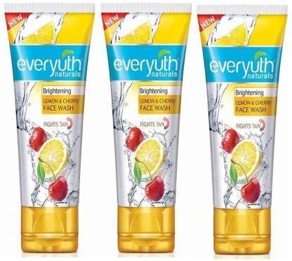 Everyuth Naturals Oil Clear Lemon Face Wash with Nano Vita-C - 50g (Pack of 3) | Deep Cleansing for Oily & Acne-Prone Skin | Daily Use for Fresh & Glowing Face