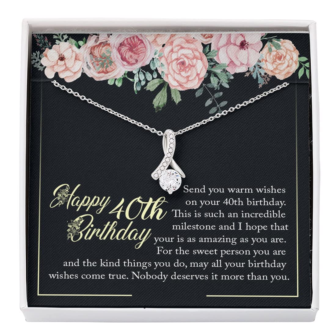 40th Birthday Gifts for Women - Elegant Jewelry & Thoughtful Present Ideas for Daughter, Wife, Mom | Perfect for Birthday Celebrations, Anniversary & Special Occasions