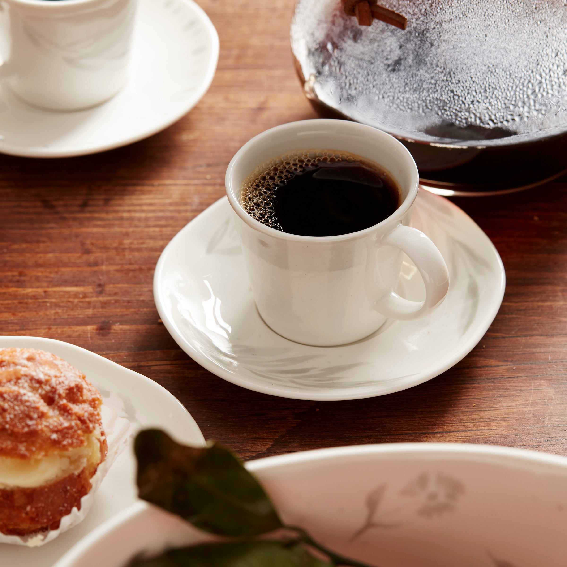 Premium Oyster Bay 8-Piece Espresso Cup and Saucer Set - Porcelain Coffee Cups with Elegant Design for Home, Cafe, and Restaurant Use
