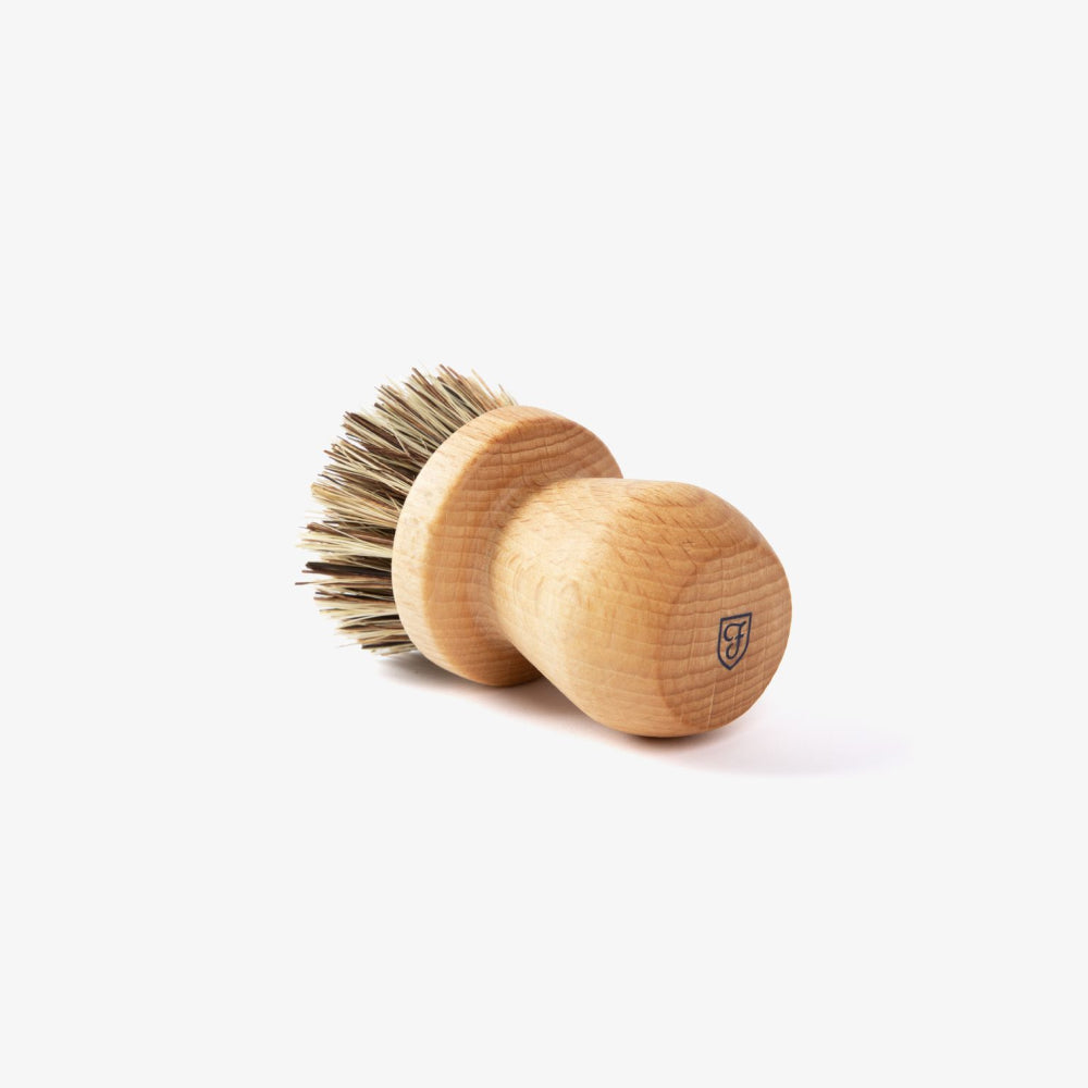 Eco-Friendly Natural Fiber Cleaning Brush for Kitchen, Bathroom & Household - Biodegradable & Sustainable Cleaning Tool for Dishes, Tiles & More