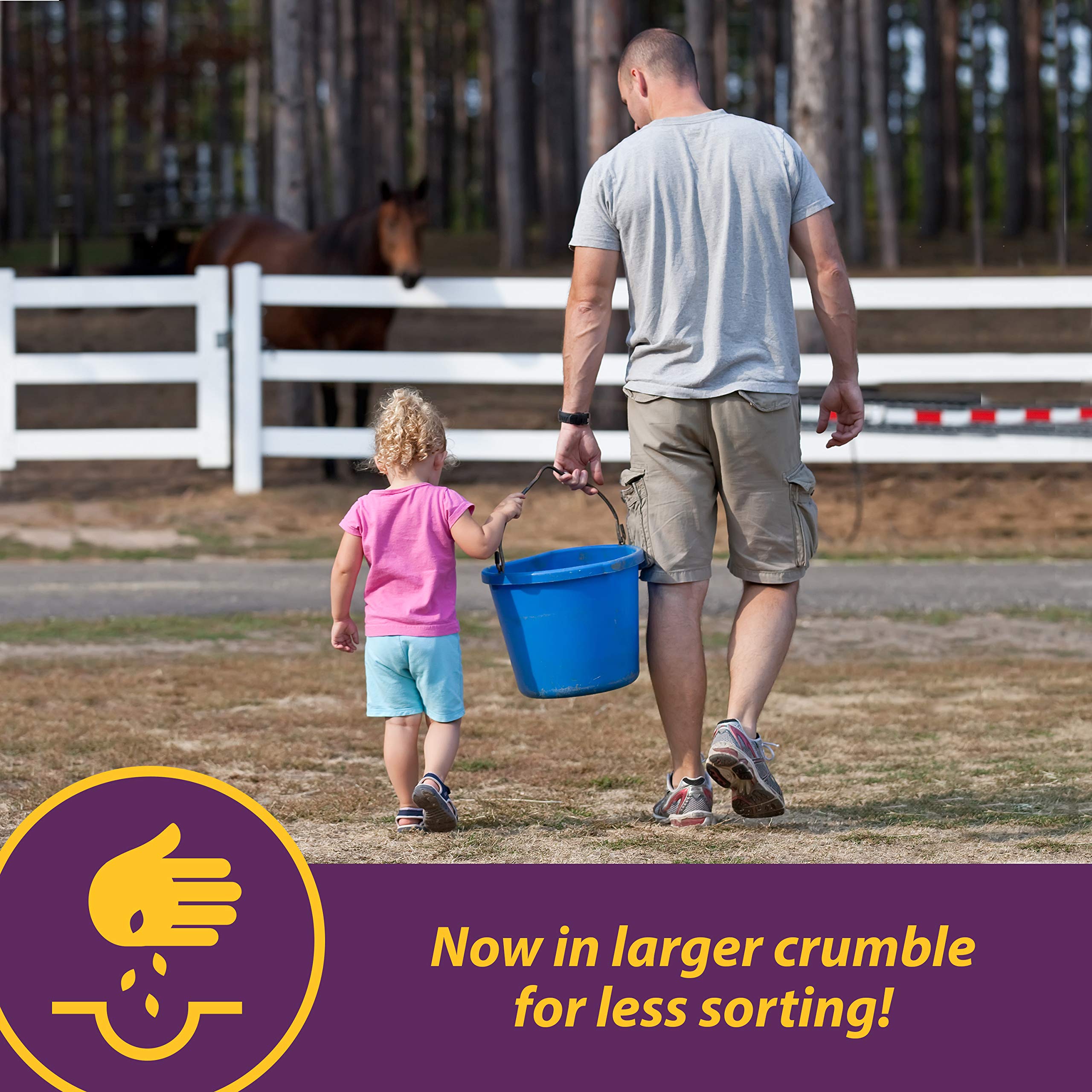 Farnam Horse Health Vita E & Selenium Crumbles - Vitamin Supplement for Horses, 20 lbs (640 Day Supply) - Supports Muscle Health & Antioxidant Protection - Ideal for Performance Horses, Breeding Mares & Senior Equine Care