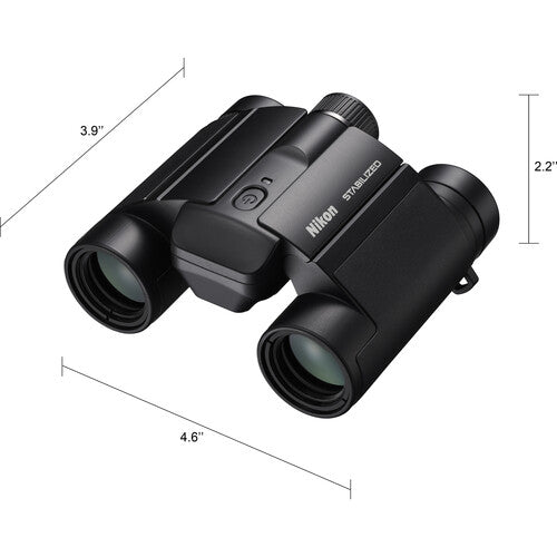 Nikon 12x25 S Stabilized Binoculars - High Power Compact Binoculars with Image Stabilization for Bird Watching, Hunting & Travel | Lightweight & Waterproof Design