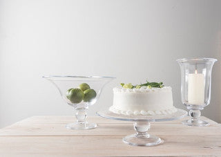 Simon Pearce Hartland Large Cake Plate - Elegant Ceramic Serving Dish for Wedding, Birthday & Holiday Desserts