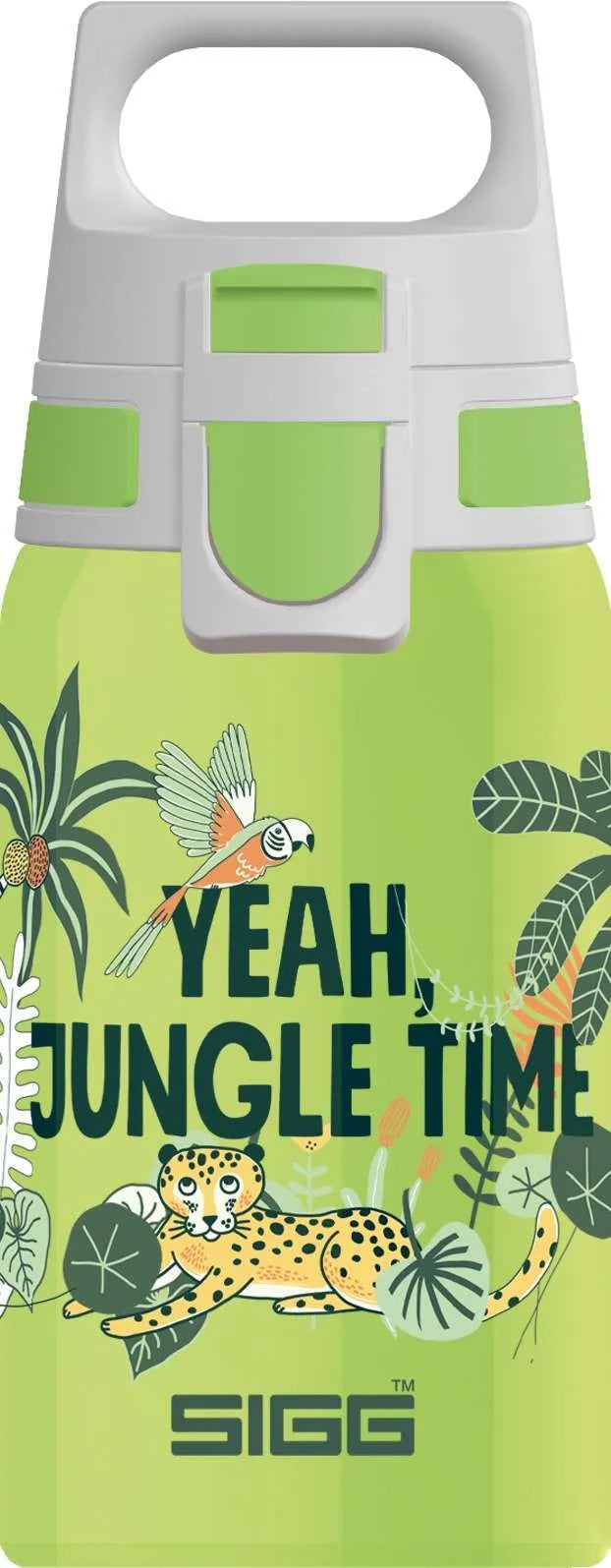 SIGG Shield One KIDS 0.5L Water Bottle - BPA Free, Leak Proof, Jungle Design for School, Sports & Outdoor Adventures