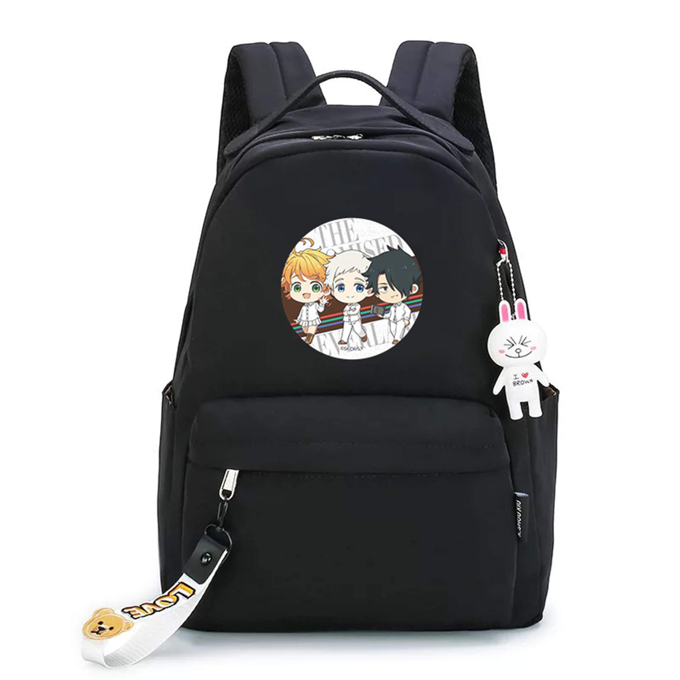 Anime The Promised Neverland Backpack - Lightweight School Bag for Students, Daypack Bookbag with Shoulder Straps | Perfect for School, Travel & Anime Conventions