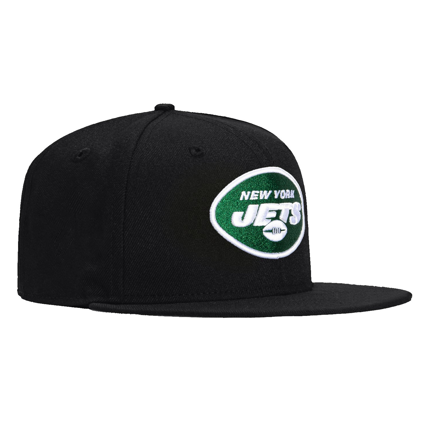 New Era 59Fifty New York Jets Snapback Adjustable Baseball Cap - Black NFL Team Logo Hat for Men & Women - Perfect for Game Day, Sports Events & Casual Wear