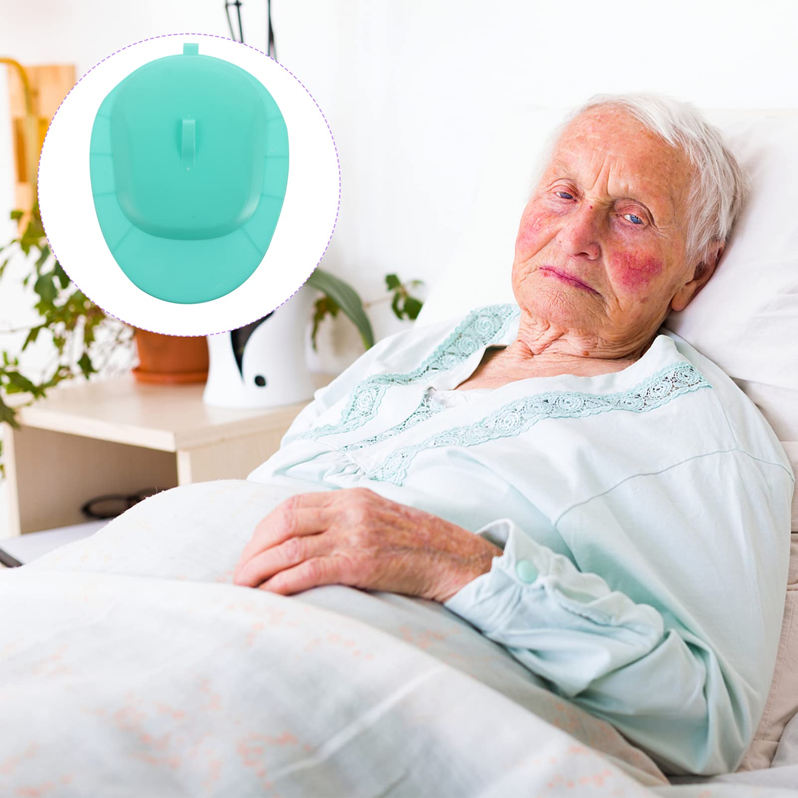 1PC Plastic Bed Pan for Elderly & Handicapped Patients - Portable Urinal for Women & Men - Ideal for Home Care, Hospital Use, and Mobility Assistance