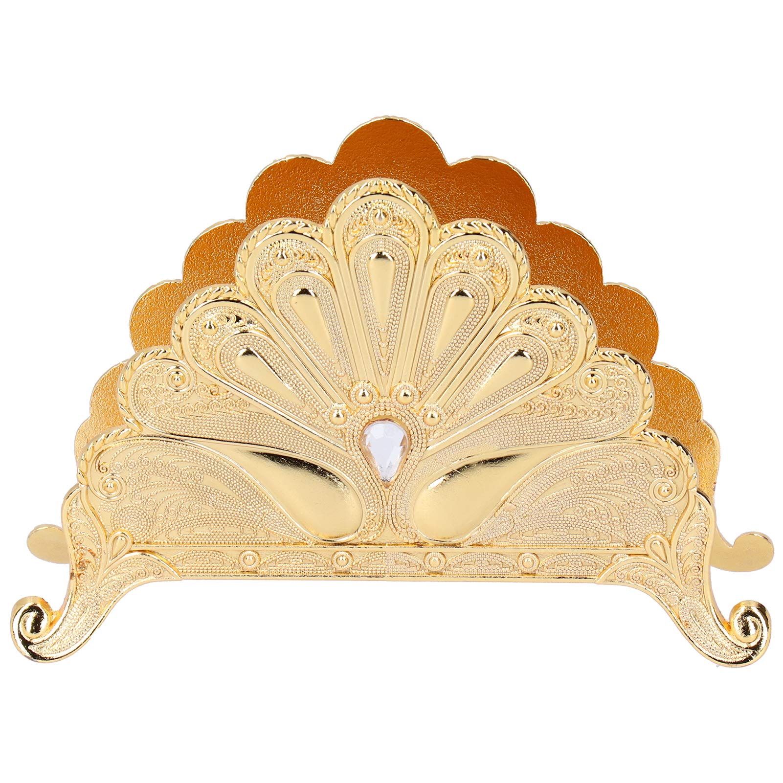 Vintage Zinc Alloy Napkin Holder - Freestanding Paper Napkin Organizer & Dispenser for Kitchen Countertops, Dining Tables - Elegant Gold Home Decor (Perfect for Restaurants, Tea Parties & Family Gatherings)