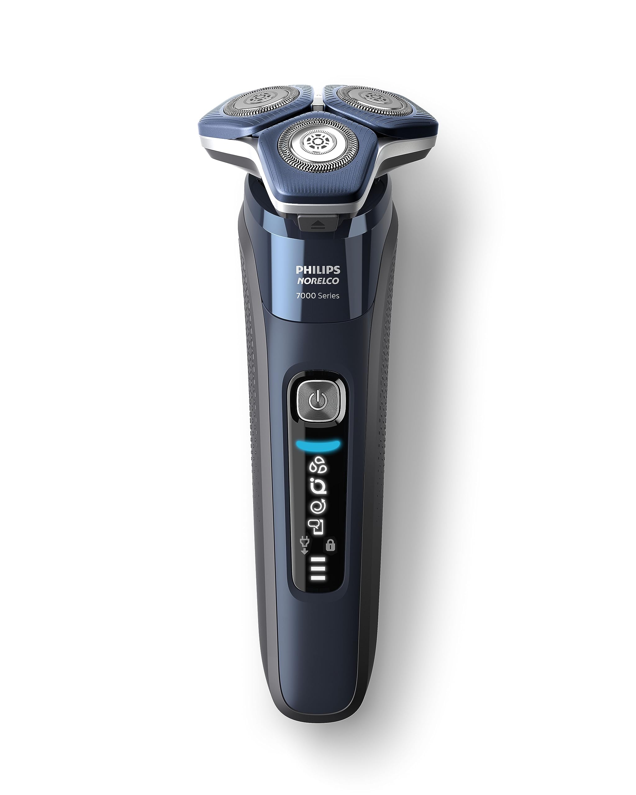 Philips Norelco S7885/85 Electric Shaver 7800 - Rechargeable Wet & Dry Men's Shaver with SenseIQ Technology, Quick Clean Pod, Charging Stand & Travel Case - Precision Pop-up Trimmer for Smooth Shaving at Home or Travel