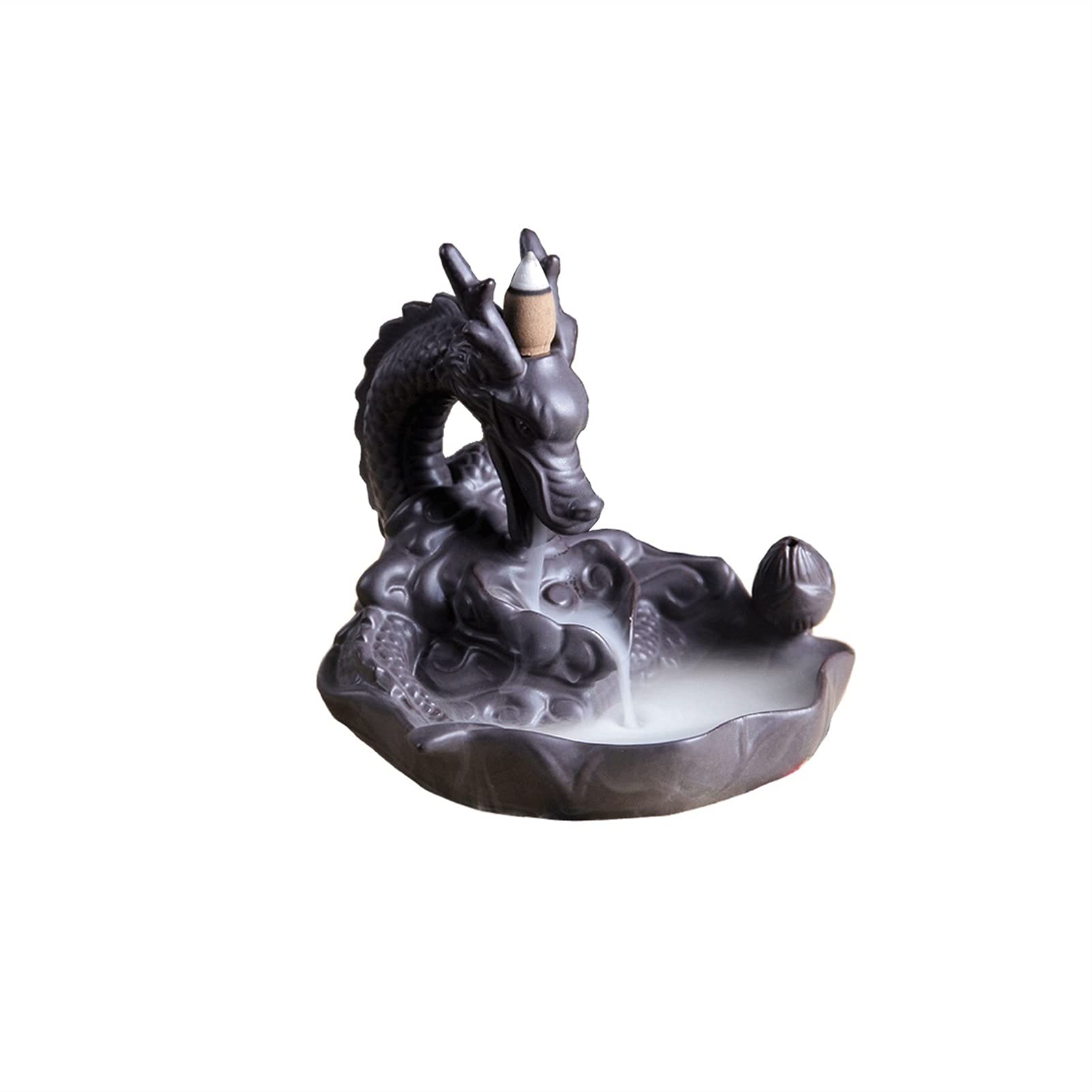 Ceramic Backflow Incense Holder - Waterfall Incense Burner for Home Decor, Zen Meditation & Aromatherapy | Perfect for Relaxation, Yoga & Stress Relief