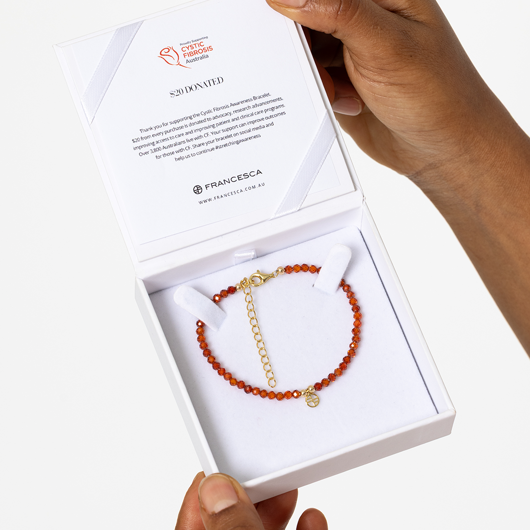 Cystic Fibrosis Awareness Bracelet - Support CF Australia - Wear for Fundraising & Awareness Events