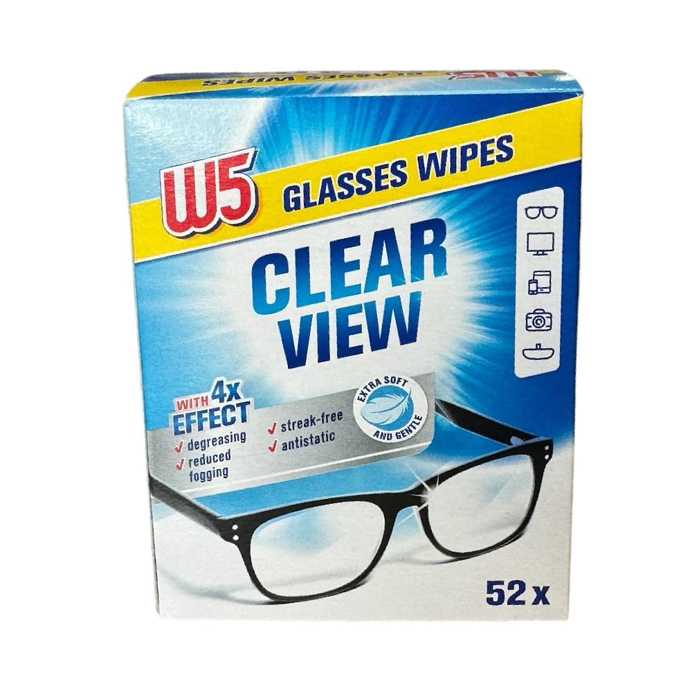 W5 Lens Cleaning Cloths 52 Pcs - for Glasses, Camera & Phone Care