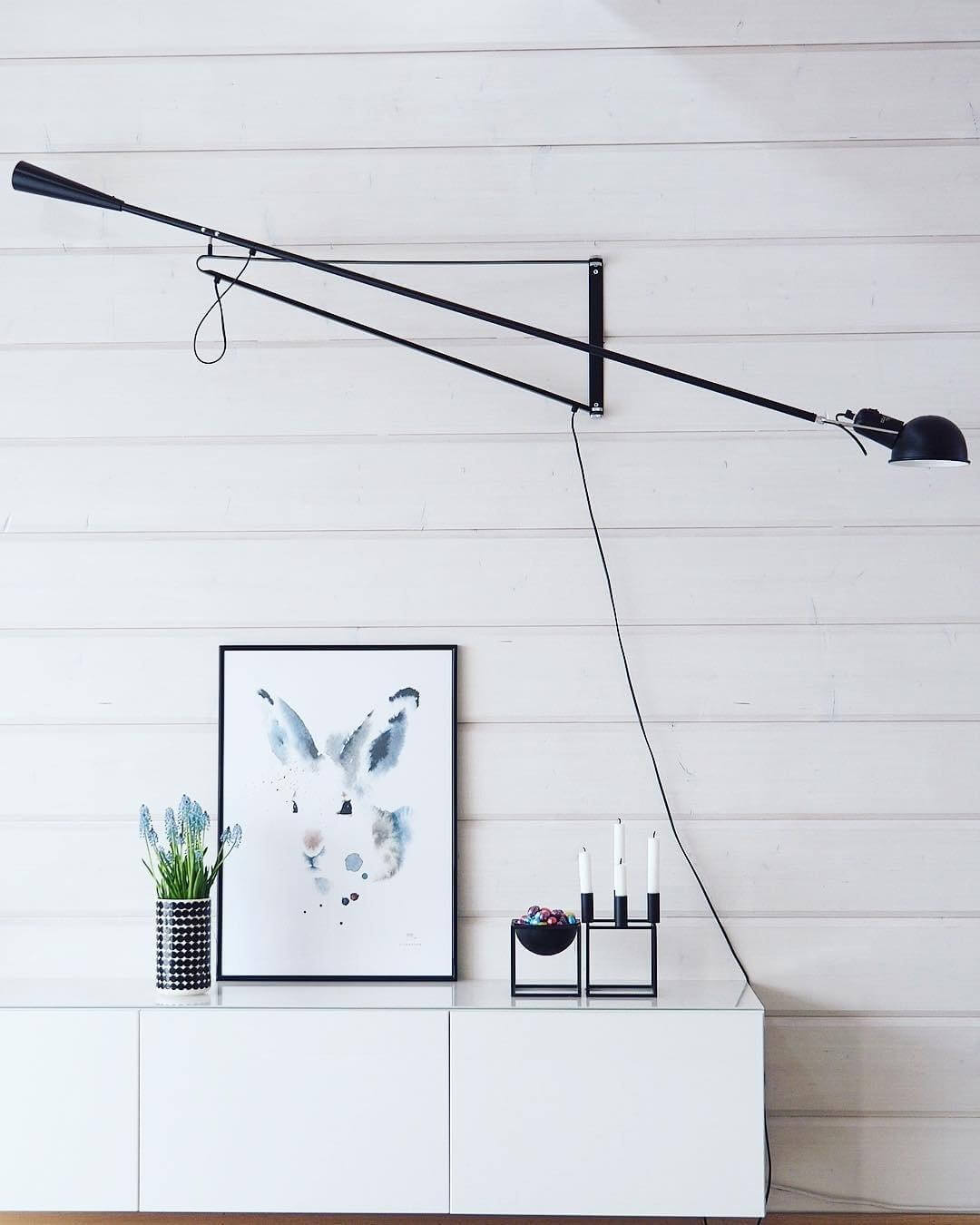Plug-in Wall Sconce with Long Arm - Modern Adjustable Reading Light for Bedroom, Living Room & Office - Energy Efficient LED Wall Lamp for Home Decor