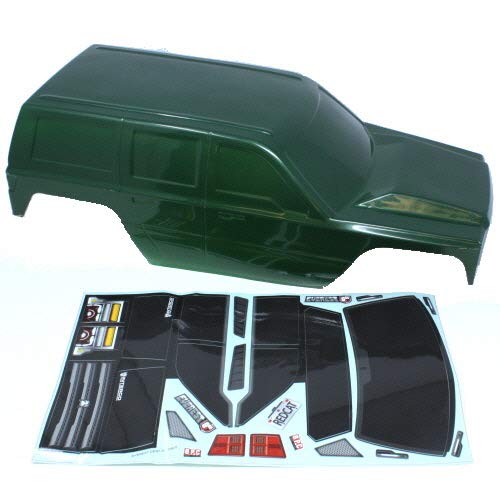 Redcat Racing Green RC Car Body - Durable Polycarbonate Shell for Off-Road Bashing & Crawling - Perfect for Traxxas, Axial & Other 1/10 Scale RC Vehicles
