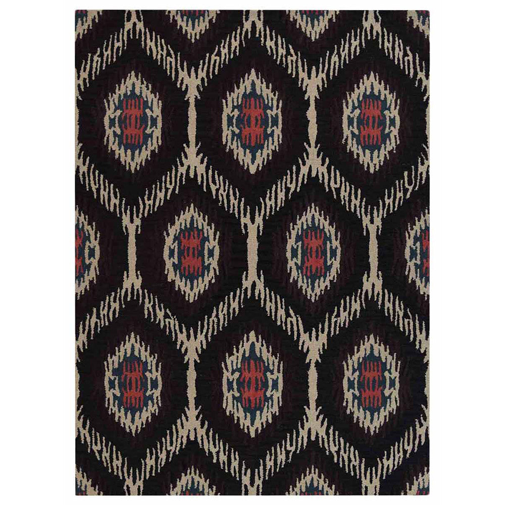 Premium Hand Tufted Honeycomb Pattern Area Rug - Soft Non-Slip Living Room Carpet for Bedroom, Nursery & Home Decor