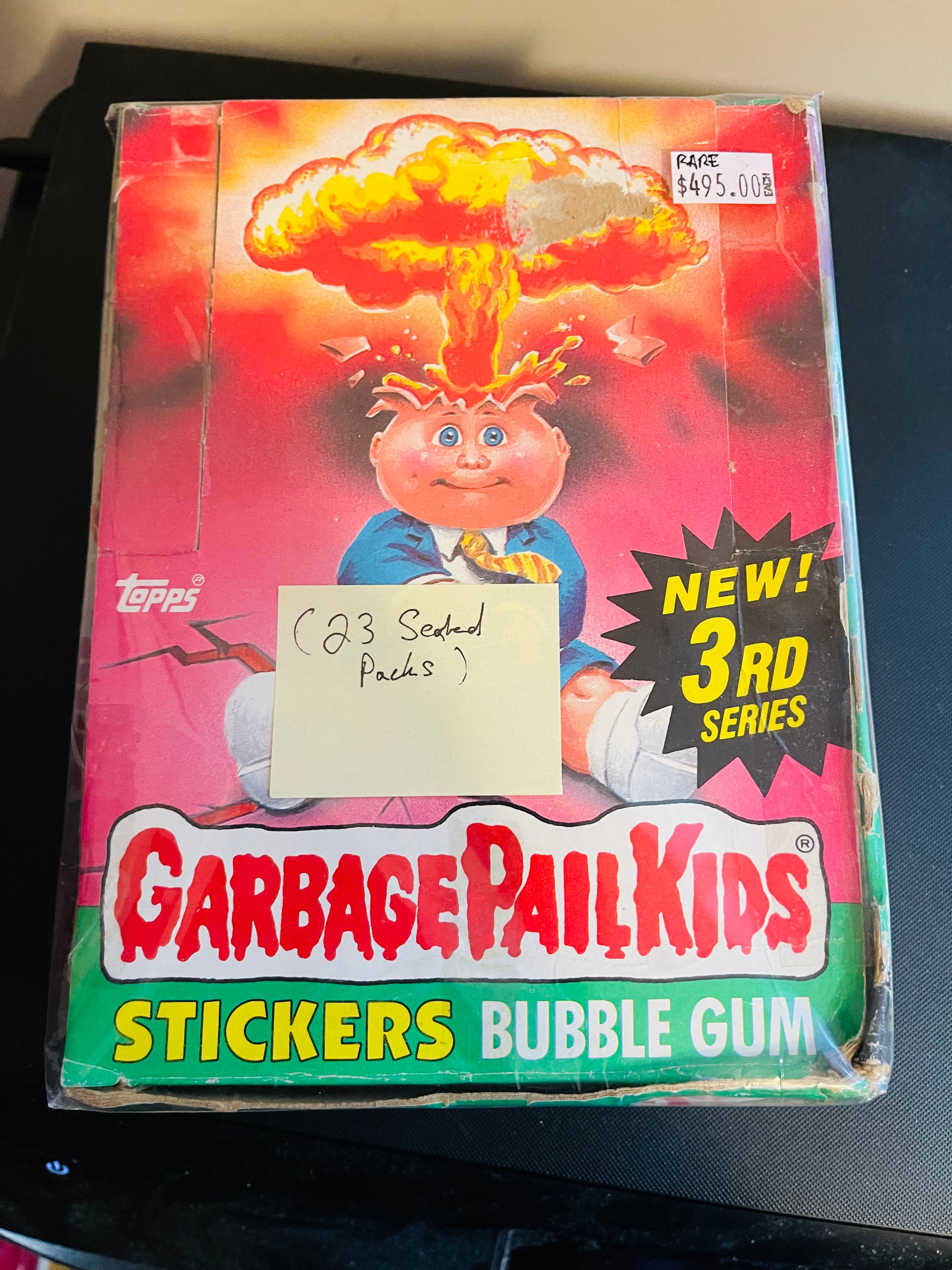 Garbage Pail Kids Series 3 Trading Cards - 23 Sealed Packs Collectible Box Set | Vintage Trading Cards for Collectors & Nostalgic Gift for 80s Fans