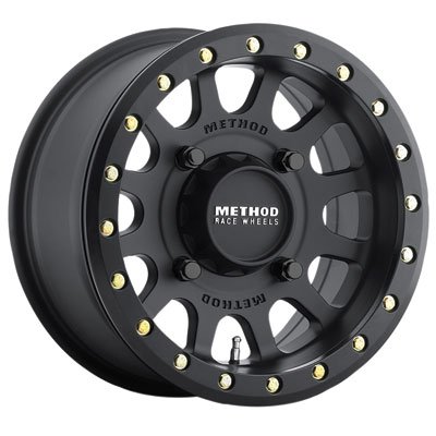 4/156 Method Race Wheels 401 Beadlock Wheel 15x7 4.0 + 3.0 Matte Black for Polaris SPORTSMAN 570 X2 2015-2018 - Off-Road ATV & UTV Accessories for Trail Riding & Mudding