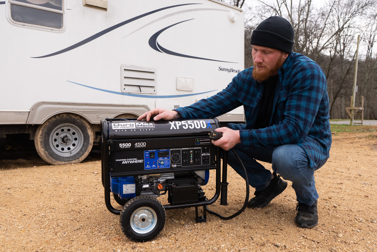 5500W Portable Gasoline Generator with CO Alert - Reliable Backup Power for Home, Camping & Outdoor Emergencies