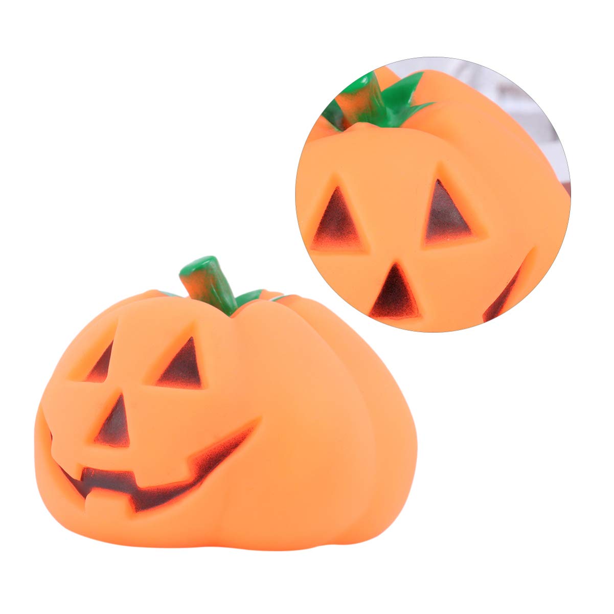 Baluue 2pcs Squeaky Dog Toys - Cartoon Pumpkin Teething Toys for Puppies, Halloween Pet Decor, Plush Molar Chew Toys for Dining Table Decoration and Puppy Playtime