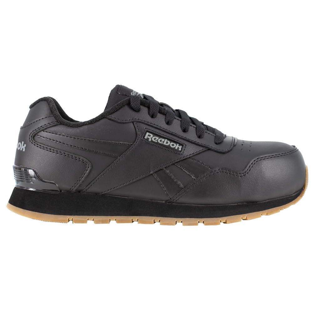 Reebok Women's Harman Work Sneaker with EH Composite Toe - Black - Size 8.5 Medium - Lightweight Safety Shoes for Construction, Warehouse & Industrial Work