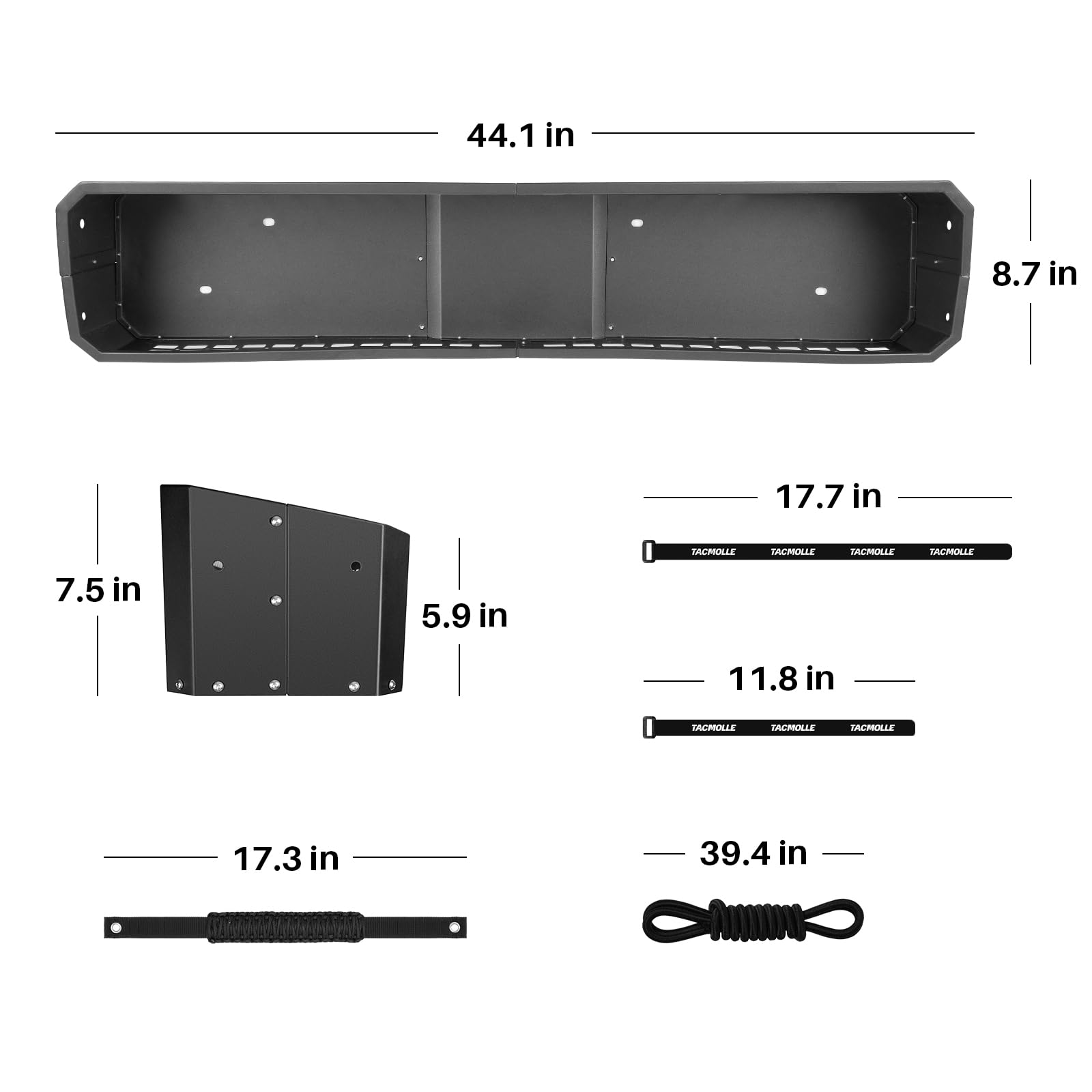 Jeep Gladiator JT Under Seat Storage Organizer (2020-2024) | Durable Underseat Storage Box for Jeep Accessories | Perfect for Tools, Emergency Kits & Off-Road Gear Organization