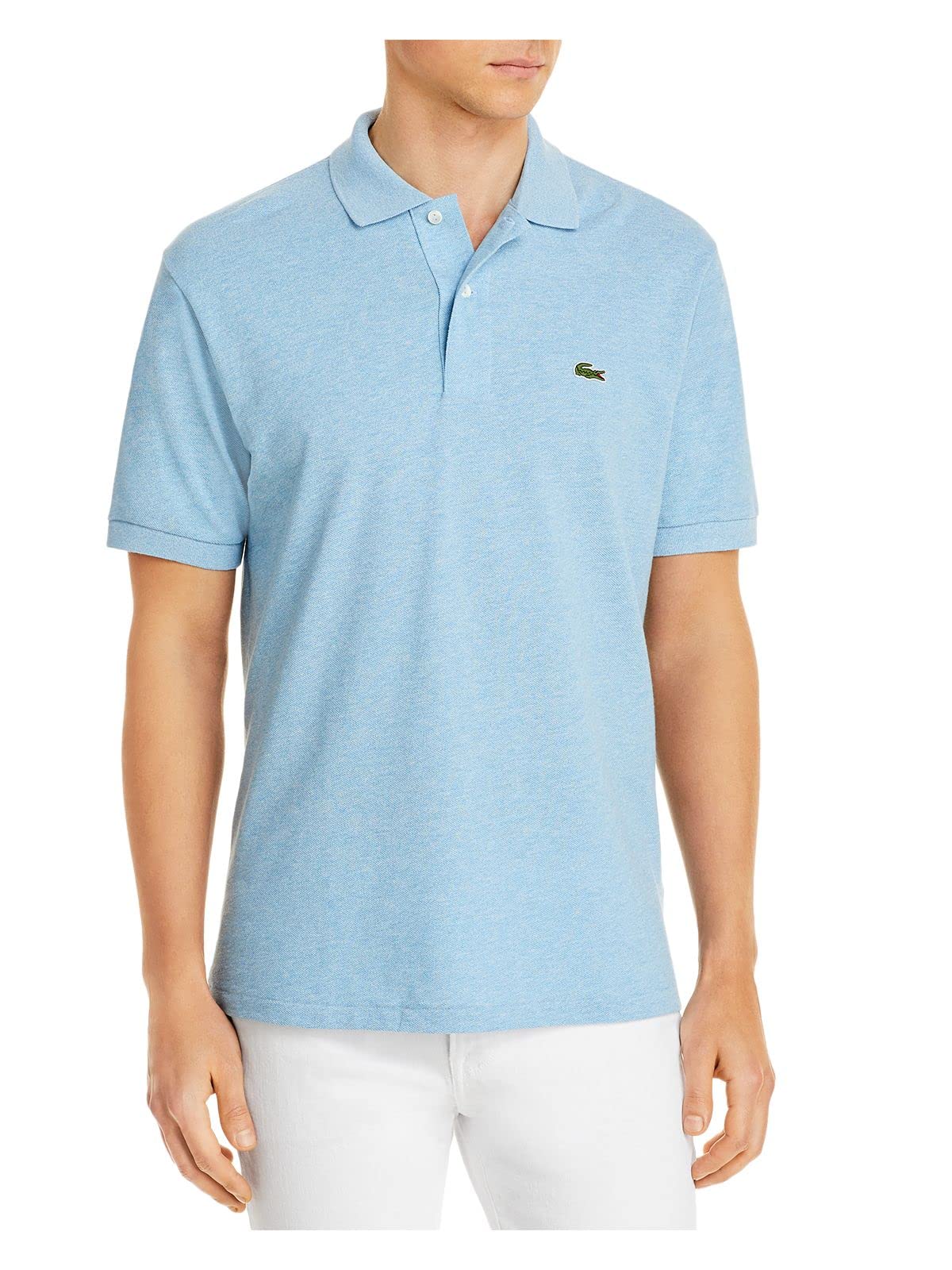 Lacoste Men's Short Sleeve Chine Pique Polo Shirt - Classic Cotton Comfort for Casual & Business Wear | Perfect for Golf, Office & Summer Outfits