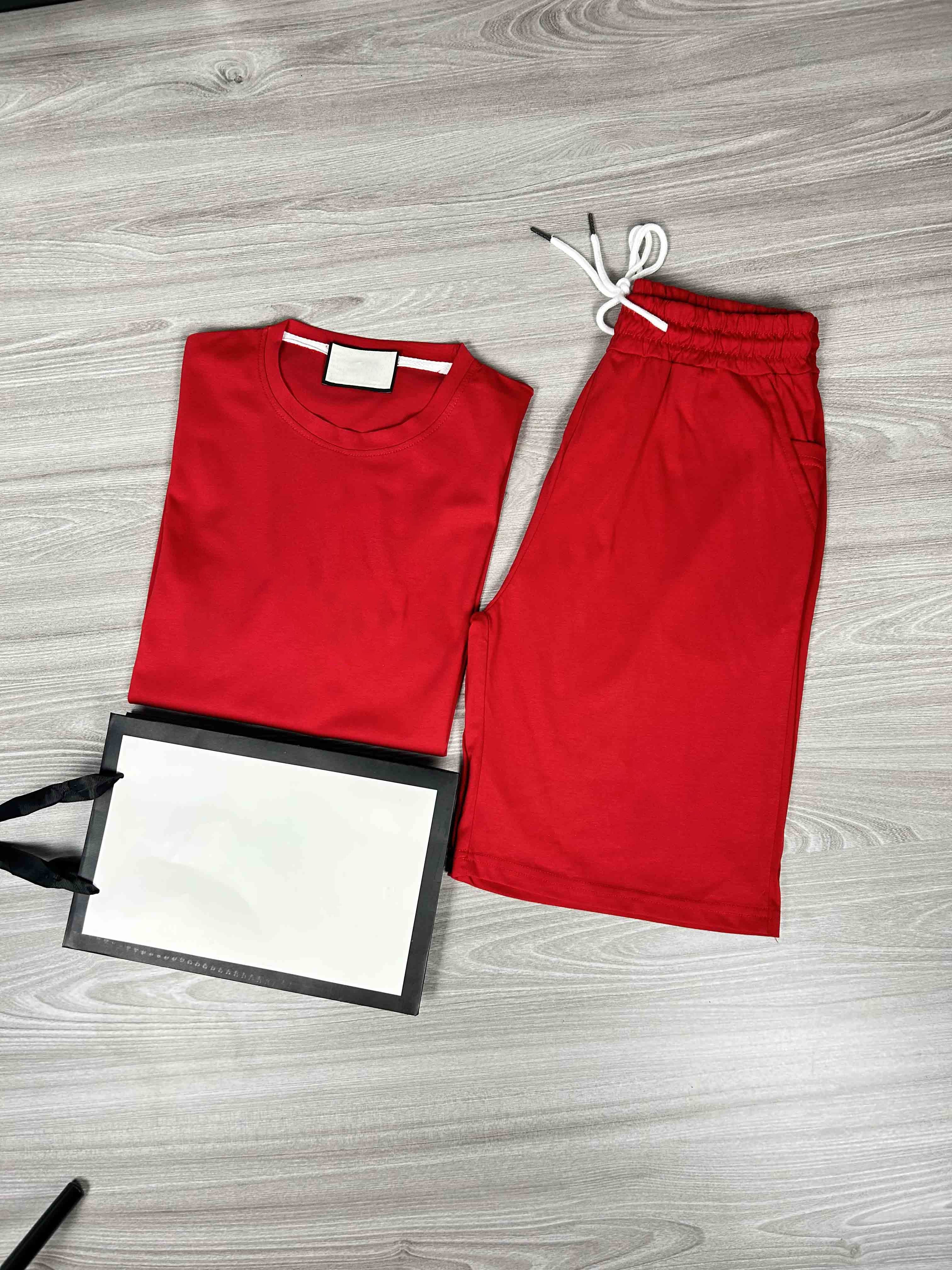 Men's Casual Short Sleeve T-Shirt & Athletic Shorts Set - Comfortable Summer Outfit for Gym, Running, and Lounge Wear