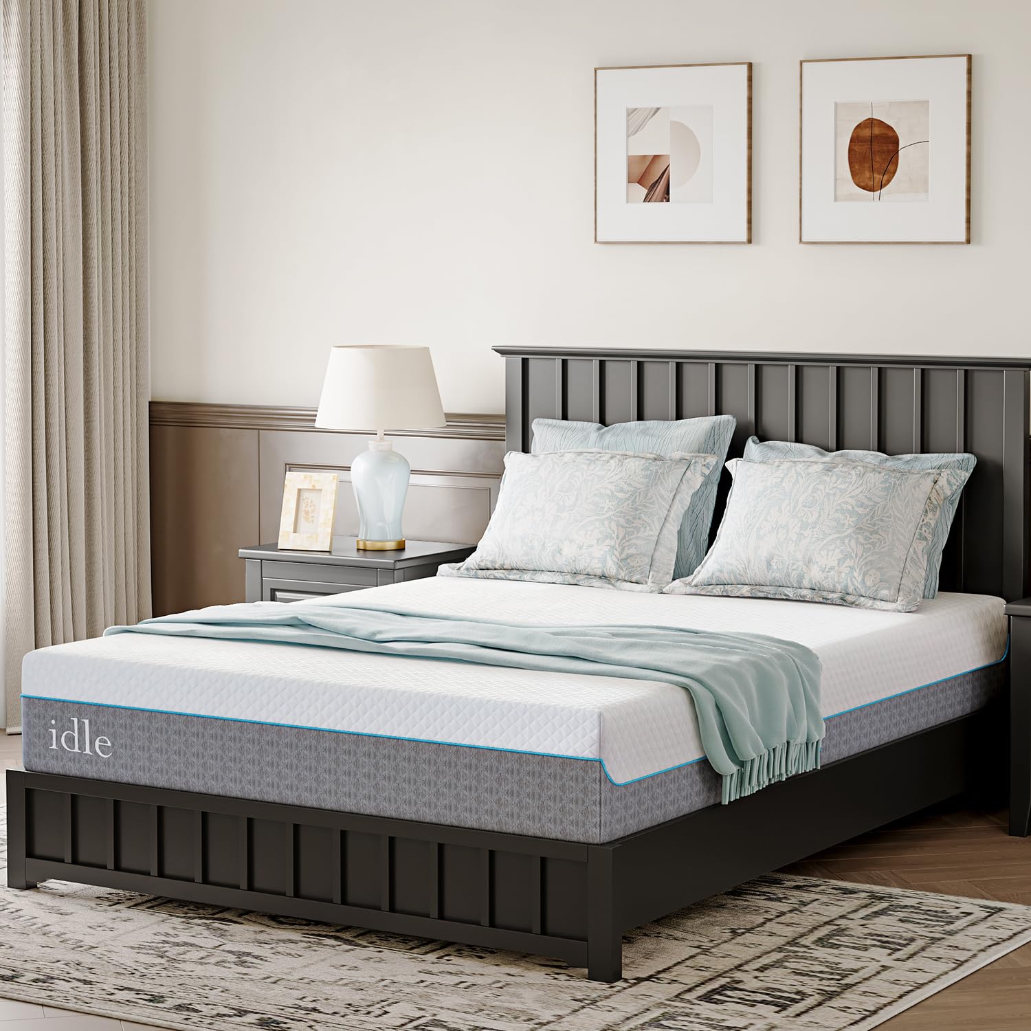 12 Inch Twin XL Cooling Gel Memory Foam Mattress - Fiberglass Free, Medium Firm for Back Pain Relief - CertiPUR-US Certified (38