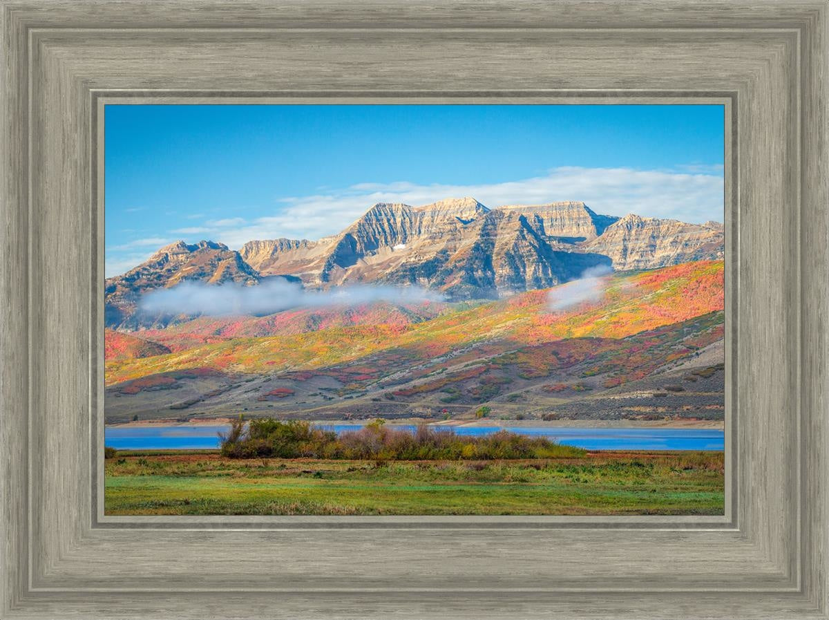 Autumn Splendor Over Timpanogos - Stunning Fall Landscape Photography Print for Home & Office Wall Decor | Perfect for Living Rooms, Bedrooms & Gifts
