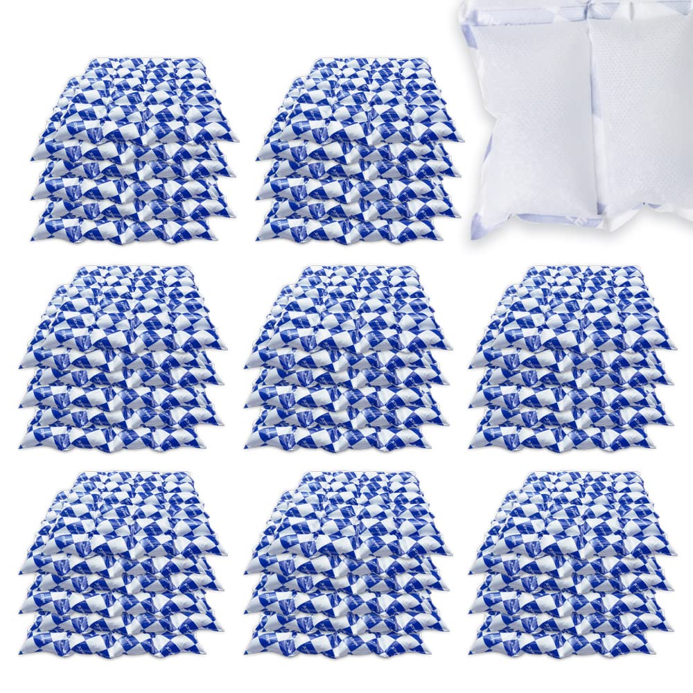 Reusable Ice Pack Sheets for Shipping Frozen Food - 24 Cells Each, 48 Sheets - Dry Ice Blanket for Coolers & Mailing Food - Automatic Water Absorption - Perfect for Meal Prep, Grocery Delivery & Cold Storage