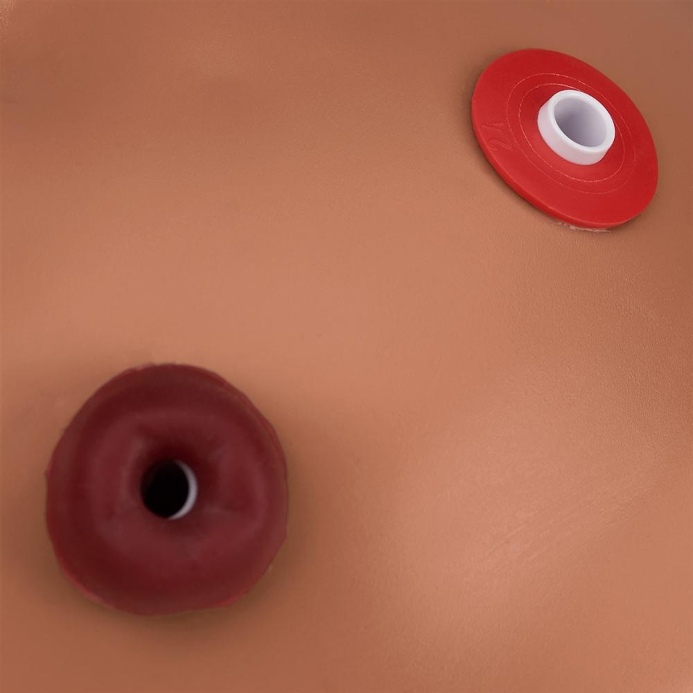 1 Year Multipurpose Patient Care & CPR Pediatric Training Manikin - Dark Skin Tone - Ideal for Medical Training, CPR Certification & Emergency Response Scenarios