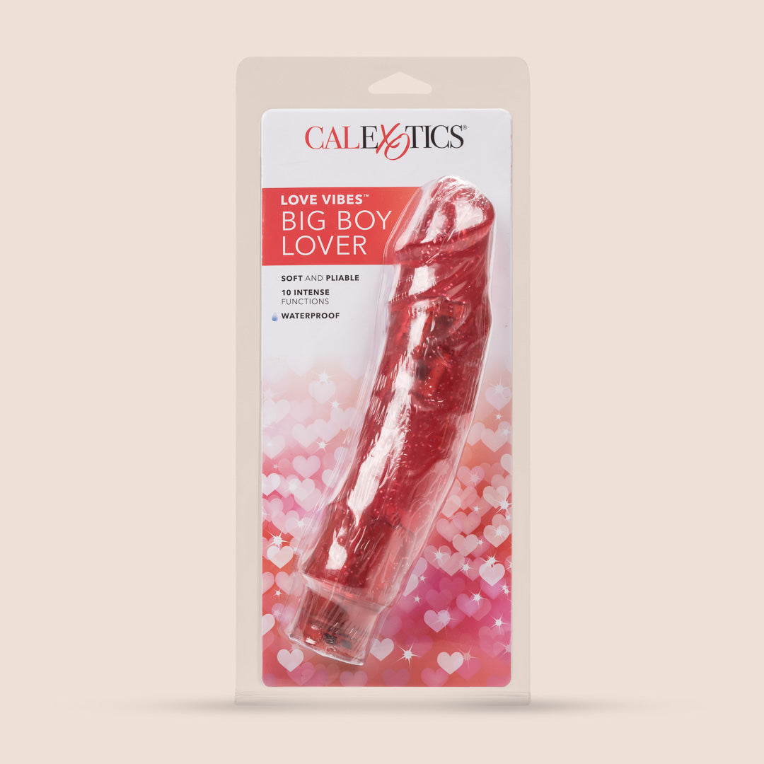 Waterproof Vibrating Dildo - Big Boy Lover Love Vibes | Realistic Adult Toy for Couples Play & Solo Pleasure | Shower & Bath Friendly Sex Toy