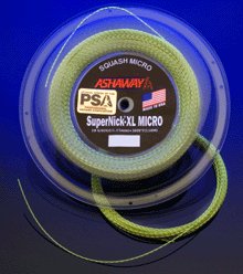 Ashaway Supernick XL Micro Squash String - 360 FT Reel | High-Performance Squash Racket String for Durability & Control | Perfect for Competitive Play & Training Sessions