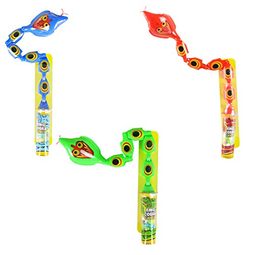 King Cobra Candy - 12 Count Pack of Spicy Sour Gummy Snacks - Perfect for Halloween, Parties, and Movie Nights